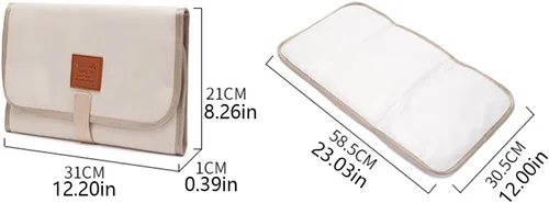 Miniatura 4 de Cambiador de pañales plegable para bebé, impermeable, cambiador de pañales, cambiador de pañales portátil, sábanas de colchón para cambiar pañales