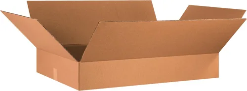 BOX USA Cajas de envío planas de 36 pulgadas de largo x 24 pulgadas de ancho x 6 pulgadas de alto, paquete de 10 cajas de cartón corrugado para