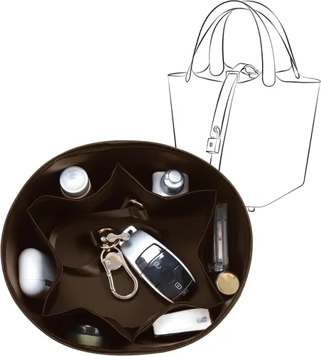 Miniatura 17 de Se adapta a Picotin 18 bolsas, inserto organizador de bolso de seda de alta calidad, suave al tacto y ligero, organizador de lujo con caja de regalo