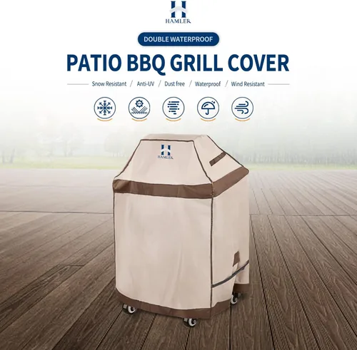 Miniatura 2 de HAMLER Funda para Parrilla de 30 Pulgadas, Cubiertas para Barbacoa Resistentes e Impermeables de Servicio Pesado, Fundas para Parrilla de Gas