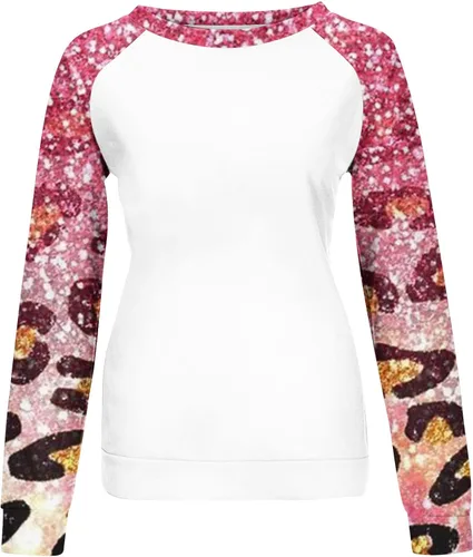 Miniatura 5 de Blczomt Womens Sweatshirts Round Neck Casual Patchwork Fall Fashion Outfits Long Sleeve Comfy Trendy Raglan Pullover Tops