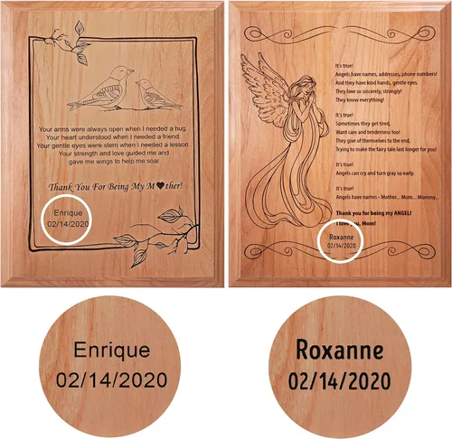 Miniatura 9 de Regalos para Madre para el Día de la Madre – Regalos para Madre – Regalo en español de hija e hijo – Poema sentimental para mamá español 7 x 9