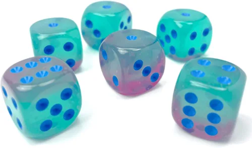 Miniatura 2 de Gemini - Bloque de dados Juego de 12 dados de tamaño D6 diseñados para juegos de mesa, juegos de rol y juegos en miniatura, dados de alta calidad