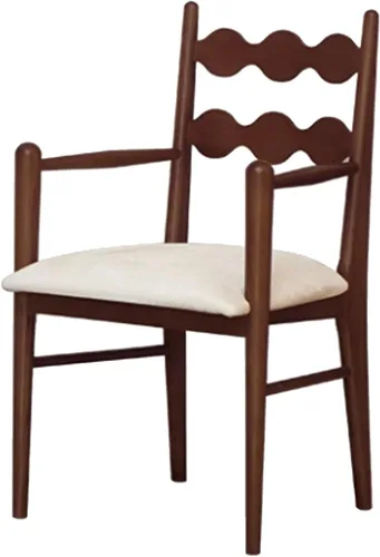 Miniatura 14 de Sillas de comedor tapizadas, silla de cocina con respaldo, silla de sala de estar con brazos versátil asiento de comedor de granja, sillas
