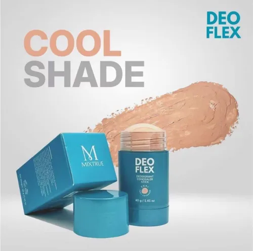Miniatura 2 de Mixtrue Beauty Deoflex Corrector Stick 1.41 oz (Cool Variant), desodorante y corrector 2 en 1, deslizamiento suave, uso multiárea