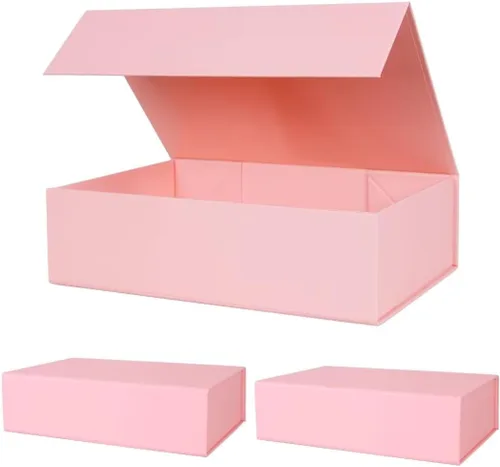 Miniatura 41 de Aimyoo Cajas de regalo magnéticas Galaxy negras con tapas 13.8x9x4.3 pulgadas, caja grande de propuesta para dama de honor y padrino, caja plegable