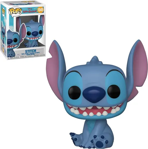 Miniatura 2 de Funko Disney: Lilo & Stitch - Smiling Seated Stitch Pop! Figura de vinilo (con funda protectora compatible con caja pop box)