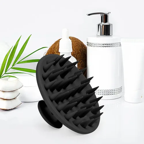 Miniatura 5 de Meartchy Cepillo de champú y masajeador de cuero cabelludo de silicona, cepillo para el cuero cabelludo para el crecimiento del cabello