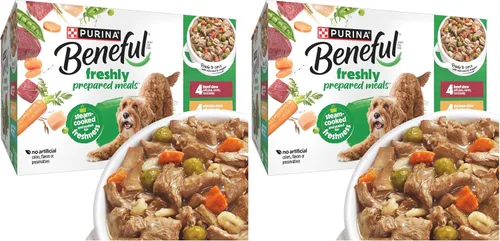 Miniatura 27 de Comidas preparadas Purina Beneful, comida para perro, paquete surtido, 10 onzas Tubo, paquete de 8