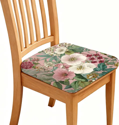 Fundas de asiento para silla, paquete de 4 fundas impermeables elásticas para silla de comedor con lazos elásticos, extraíbles y lavables, Rosa