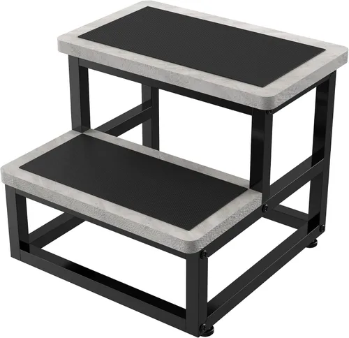 Miniatura 9 de YAKANJ Taburete Escalón, Taburete Escalón de Madera Resistente para Adultos Niños Pequeños, Taburete de Pie Resistente y Estable para Cocina Baño