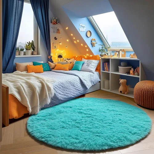 Miniatura 81 de ONASAR - Alfombra de pasillo negra de 2 x 6 pies, esponjosa, lavable, ultrasuave, afelpada, peluda, tapete para bebés, dormitorio de niños, armario