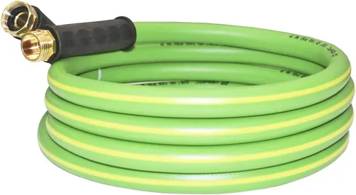 HQMPC Manguera de jardín de 5/8 pulgadas IDx10 pies, manguera de agua sin torceduras, manguera flexible resistente (10 pies)
