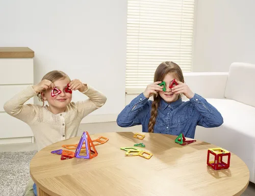 Miniatura 2 de GeoSmart GeoSphere - Juego de construcción GeoMagnetic STEM de 31 piezas con spinner