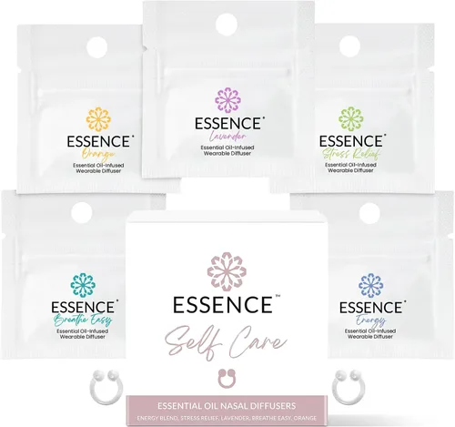Miniatura 11 de HONÉ - Anillo difusor nasal de esencia relajante – Anillos nasales de silicona con aceite esencial de aromaterapia para el estrés y el apoyo