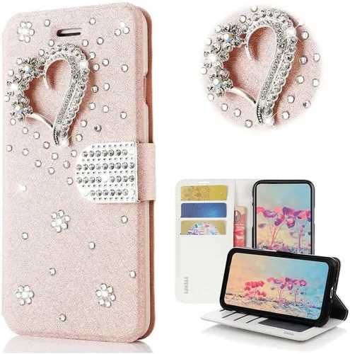 Miniatura 8 de Bling - Funda para Samsung Galaxy S21 Ultra, elegante, hecha a mano en 3D, diseño de mariposas, con protector de pantalla y correa para el cuello