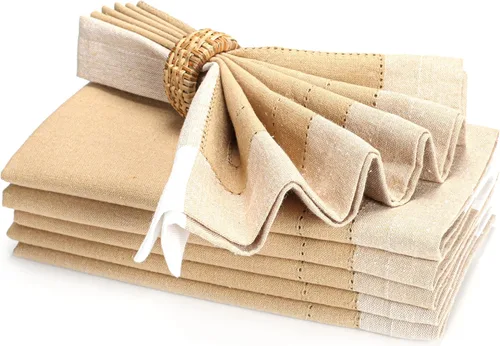 Miniatura 16 de Servilletas de tela para uso diario, 100% algodón, 18 x 18 pulgadas, color azul, servilletas de boda, servilletas de cóctel, servilletas de tela