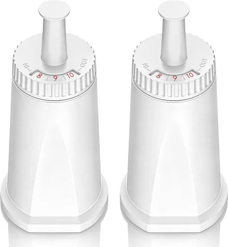 Paquete de 2 filtros de agua de repuesto para máquina de café espresso Breville Claro Swiss - Comparable a la pieza #BES008WHT0NUC1