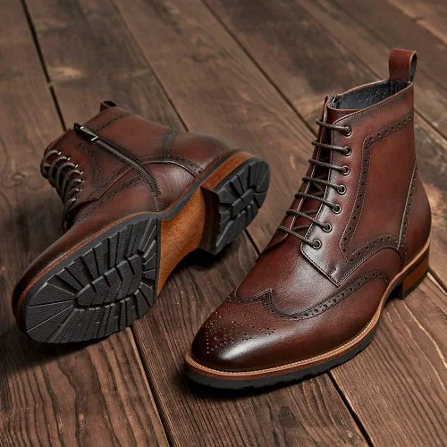 Miniatura 5 de Botas Oxford casuales para hombre, botas de vestir Chukka para hombre