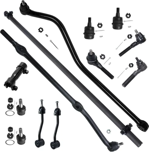 Miniatura 215 de Detroit Axle – Kit de suspensión delantera para Hyundai 2013-2018 Santa Fe 2 enlaces de barra de estabilizador 4 varillas de amarre interiores
