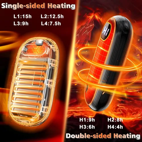 Miniatura 3 de Calentadores de Manos Recargables - Calentadores de Manos Eléctricos Paquete de 2 con Calefacción de Doble Cara para 15Hrs de Calor, Pantalla LED