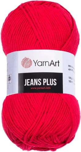 Miniatura 32 de YarnArt Jeans Plus - Hilo de mezcla de algodón suave, 100g (3.5 onzas), 160m (174 yardas), 55% algodón, 45% acrílico, grosor medio #4, ideal