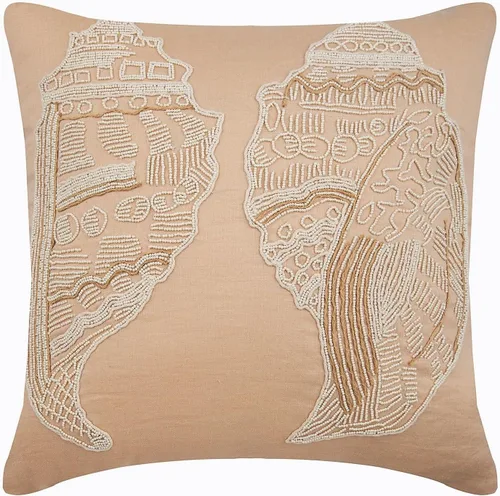 Miniatura 24 de HomeCentric Funda de almohada geométrica beige, 12 x 12 pulgadas, cuadrado de lino y algodón, círculos contemporáneos de Pascua, círculo de la vida