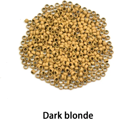 Miniatura 2 de Nano cuentas de cobre de 0.098 pulgadas para extensiones de cabello, cuentas de micro enlaces, extensiones de cabello nano anillo