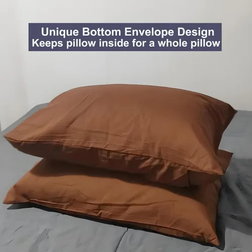 Miniatura 4 de Fundas de almohada (6, café, estándar)
