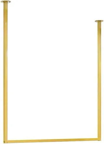 Tienda de ropa simple montado en la pared, estantes de ropa colgantes de ventana, estante en forma de U, organización de vestidos de novia, toallero