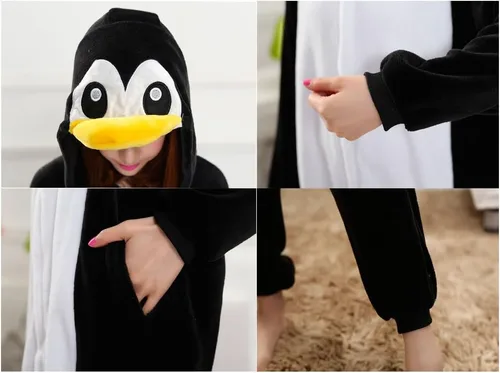 Miniatura 5 de Adrinfly - Disfraz de pingüino unisex para adulto de una sola pieza