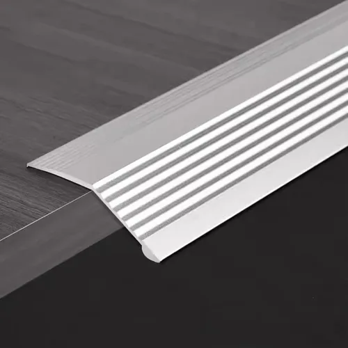 Miniatura 16 de MPOWRX Tira de transición de piso de metal a pisos de madera, tiras de unión antideslizantes para cubrir huecos de umbral, tira de borde de alfombra