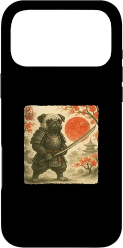 Miniatura 22 de Pug Samurai Japanese Warrior Costume Sumi-e Art Funny Case for iPhone 17
