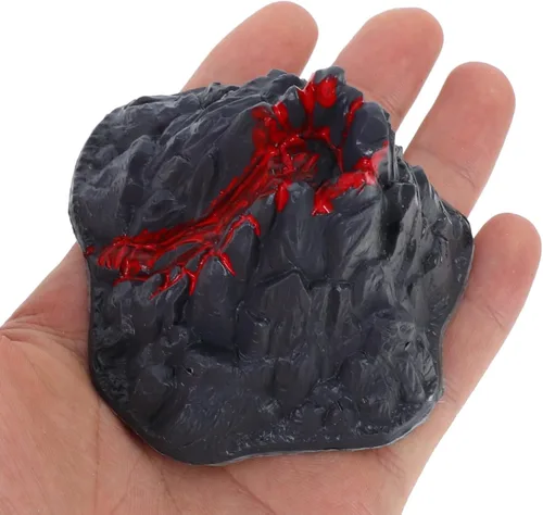 Miniatura 6 de Toyvian Juguete de modelo de volcán realista, figura de volcán de lava de simulación de 2.76 pulgadas para proyectos de ciencia, dioramas escolares