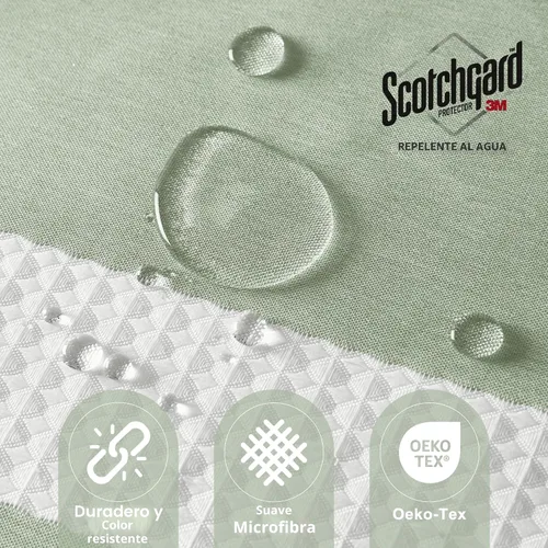 Miniatura 2 de Madison Park Cortina de ducha con tejido de gofre para baño, control de humedad Scotchgard de 3M, cortinas de ducha modernas de calidad de spa