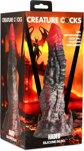 Miniatura 9 de CREATURE COCKS Hades - Consolador de silicona para hombres, mujeres y parejas. Consolador de criatura de fantasía, base de ventosa fuerte. Texturas
