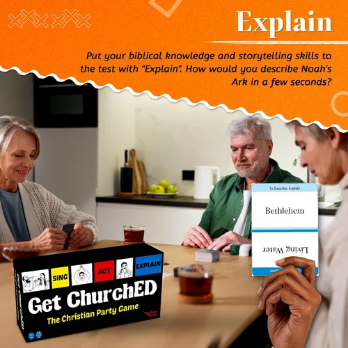 Miniatura 6 de Kulture Games Get ChurchED El Juego de Fiesta Cristiano Regalos y Tarjetas Cristianas Juego de Trivia de la Biblia Juegos de Charadas Para