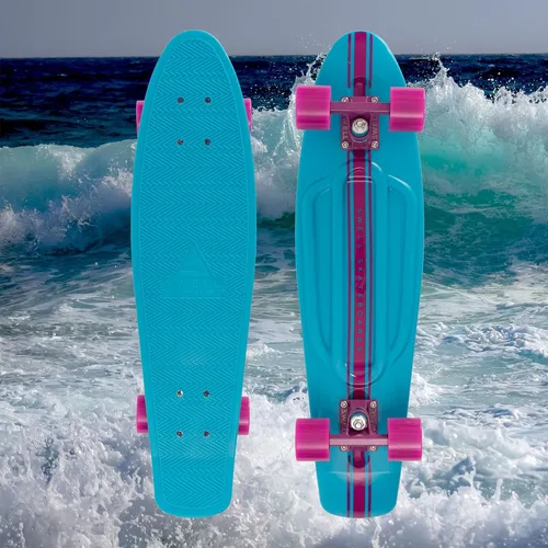 Miniatura 5 de Swell Skateboards Monopatín completo retro de plástico de 22 pulgadas y 28 pulgadas para principiantes, niños, niñas, jóvenes, adolescentes, adultos
