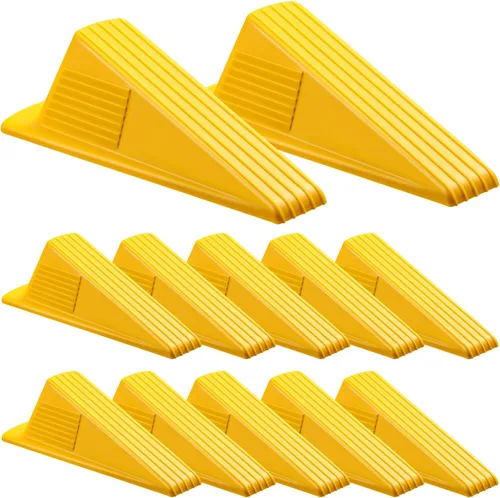 Miniatura 21 de Frienda 4 Piezas Topes de Puerta Jumbo Resistentes Tope de Puerta Alto hasta 2 pulgadas Cuña Alta TPR Cuña Grande Apilable Gran Tope de Goma