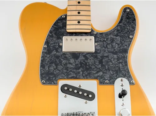 Miniatura 5 de Musiclily - Golpeador de 8 agujeros, humbucker, para Fender Telecaster estadounidense/mexicana de estilo moderno, guitarra eléctrica, 1 capa, negro