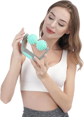 Miniatura 4 de Coolife Fascia Release - Rodillo de masaje con pinchos, masajeador de celulitis, herramienta de masaje de tejido profundo para cuello y piernas, 2
