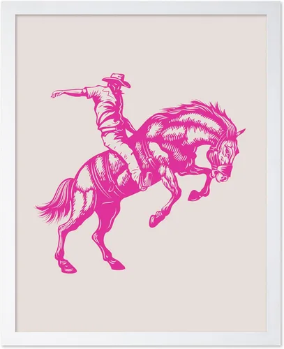 Miniatura 59 de Poster Master Póster de Rodeo marrón – Estampado retro de vaquero sobre caballo – Arte de vaquero – Arte occidental – Arte del salvaje oeste