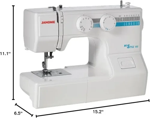 Miniatura 2 de Janome MyStyle 100 Máquina de coser de carga superior con 13 puntadas incorporadas