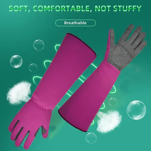 Miniatura 3 de Guantes 3 en 1 para jardinería, agricultura y limpieza, a prueba de puñaladas, antideslizantes, resistentes al desgaste, cómodos, transpirables
