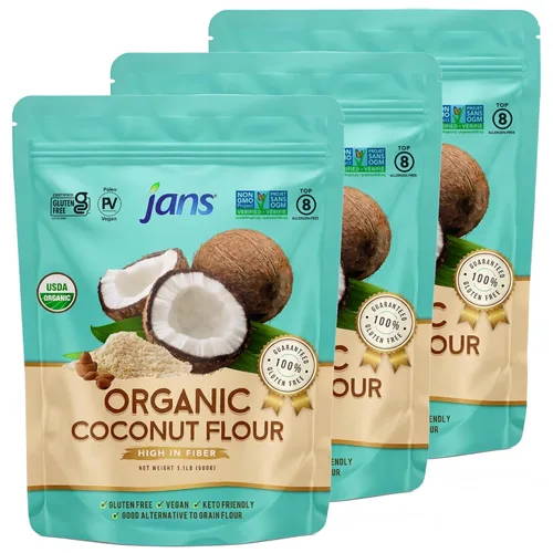 Miniatura 27 de Jans Harina de yuca, 2 libras, sustituto de harina multiusos sin gluten, harina para hornear sin cereales sin OMG, apta para paleo y AIP, harina