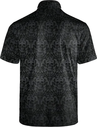 Miniatura 2 de Camisas de golf para hombre, ajuste seco, manga corta, rendimiento casual, absorción de humedad