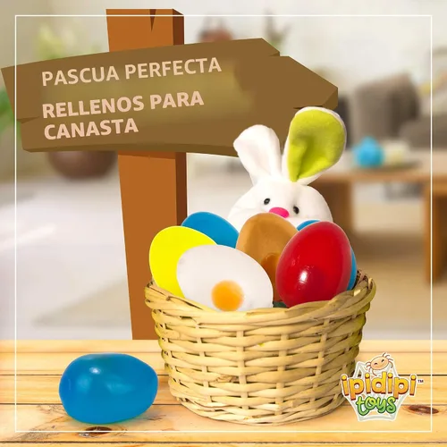 Miniatura 2 de IPIDIPI TOYS Huevos Coloridos Explosión, Paquete de 6 Juguetes Blanditos – Divertido Juguete para Aliviar el Estrés, Recuerdos de Fiesta