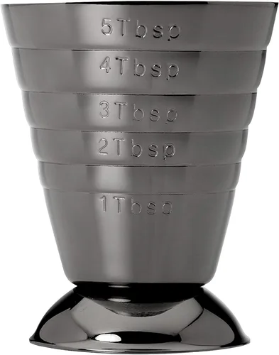 Miniatura 2 de Barfly Taza medidora de barra, 2.5 onzas., Gun Metal Black Negro