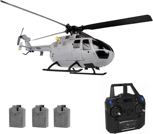 GoolRC C186 RC Helicóptero RC Drone Single Hélice Sin Ailerons 6-ejes Gyro Estabilización RC Avión Altitud Hold s Adultos Control Remoto Helicóptero
