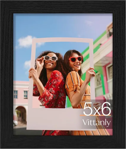 Miniatura 84 de Vittanly Marco de fotos de 3.5 x 5 pulgadas, material prémium con plexiglás inastillable, marco de fotos para pared o mesa, color negro, paquete de 1